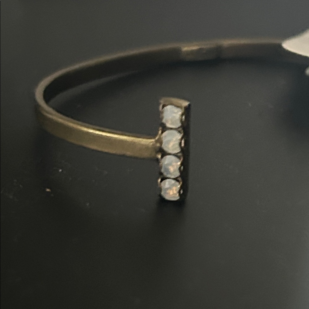 Sorrelli Open Cuff Bracelet with Clear Crystal Ends - Picture 3 of 8